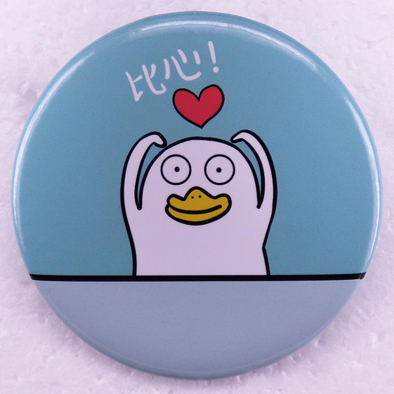 Gintama Elizabeth Heart-Shaped Tin Badge Brooch