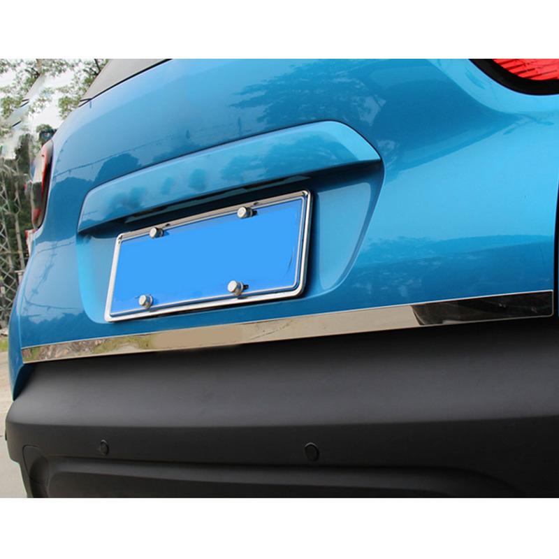 Styling Cover Stainless Steel Rear Door Bottom Tailgate Frame Plate Trim Lamp Trunk For Renault Captur 2015 2016 2017 2018