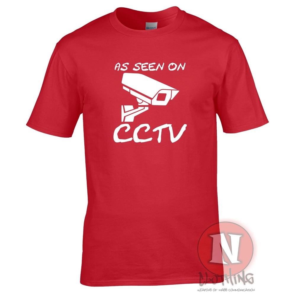 As Seen On Cctv TShirt A Little Funny Banksy Street Art Quote Teeshirt Tee S
