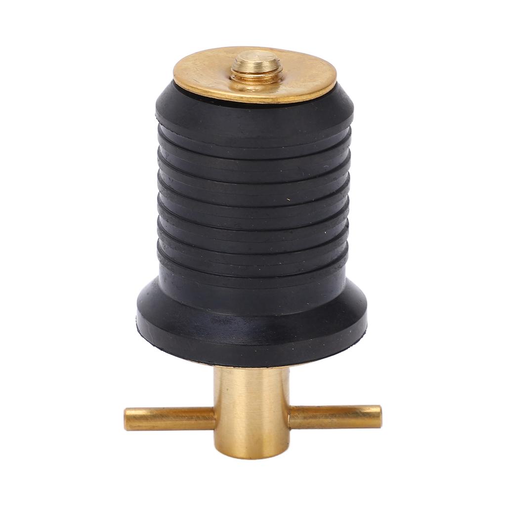 Brass T Handle Drain Plug with Rubber Sl Rust Resistance Marine Boat Accessories