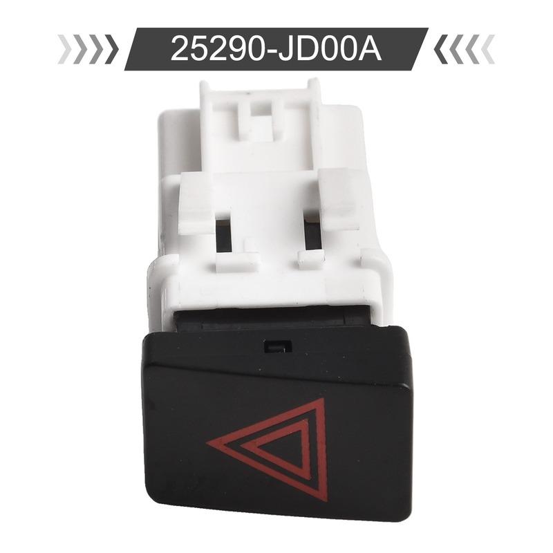 Car Hazard Light Switch For Nissan For Qashqai J10 2007-2013 25290-JD00A Switch Button Replacement Auto Accessories