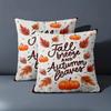 1 Pieces Fall Breeze And Autumn Leaves Patterned Throw Pillow Polyester Pillowcase Sofa Decorative Cushion Cov Headboard Pillow