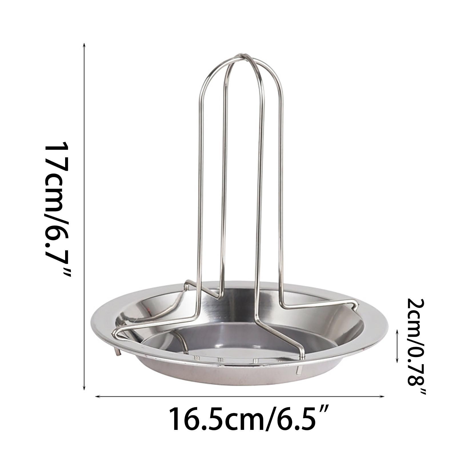

1PC Kitchen Outdoor BBQ Tools Chicken Duck Holder Rack Grill Stand Roasting for BBQ Rib Non Stick Carbon Steel Grilling Tools чорний