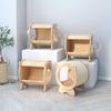 Multi-functional Cat House Carrier Solid Wood Cattery Space Capsule Cat's Nest Cats Scratching Board Pet Supplies Products