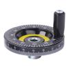80mm Industrial Handwheel with Clear Graduations, Bakelite Body, 10mm Bore and Side Handle for Drill Press Control Replacement Use