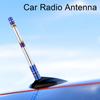 Replacement Car Antenna Universal Car Radio Antenna With Anti-Theft Design For Cars Trucks 5.12-Inch Alloy Vehicle Antenna FM AM