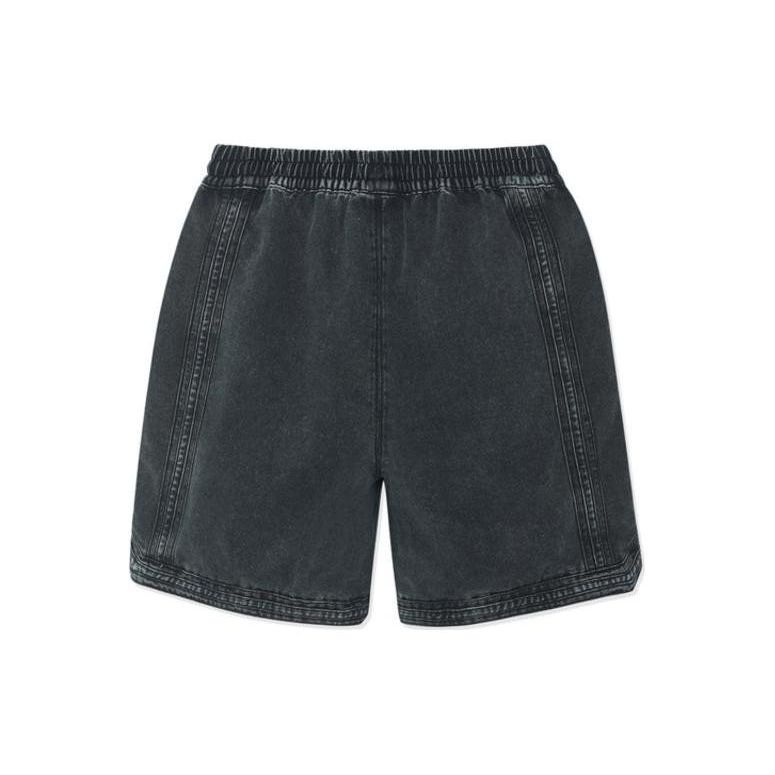 Li-Ning Solid Color Loose Wash Denim Shorts Men Shorts Black AKSSB49-1