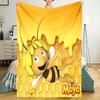 Maya the Bee Theme Printed Blanket - Perfect for Couch, Bed, Travel & Outdoor Use | Machine Washable, Cozy & Durable.