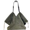 New first-layer cowhide leather suede matte tote bag vegetable basket handbag shoulder messenger bag women's bag