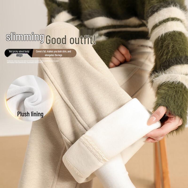 

Women s High-Waist Slim Wide-Leg Slit Pants L