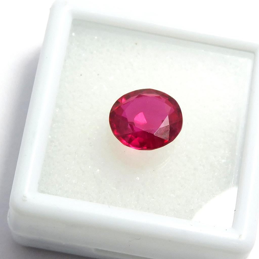 Natural Red Ruby Loose Gemstone 2.75 Ct Round Cut for Ring for Jewelry Making and Gem Collections