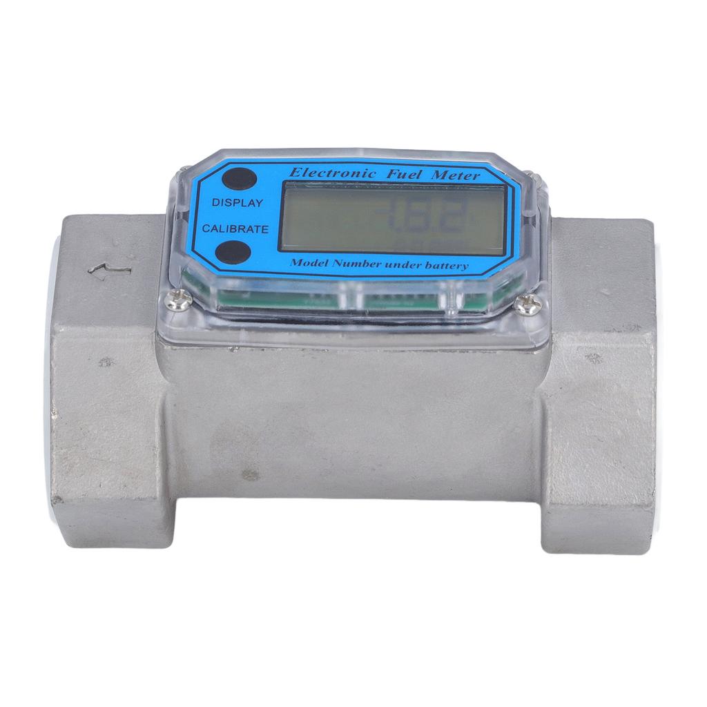 Turbine Flowmeter Digital Electronic Water Fuel Flowmeter Stainless Steel 2in 35‑250L/Min
