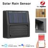 For Tuya For Zigbee Smart Solar Rain Sensor Wireless Real-Time Detection Solar Powered Efficiency Smart For Home Integration