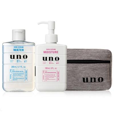 2 Types of Uno Skin Serum + Pouch Set, 1 Set