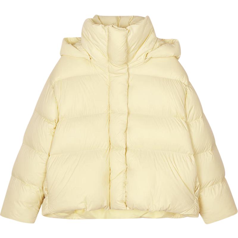 

Женский пуховик с капюшоном свободного кроя M