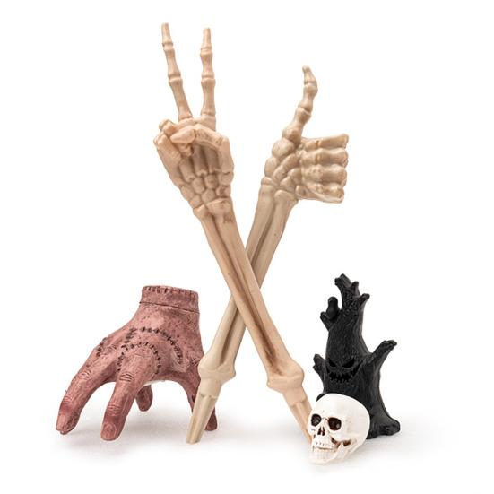Halloween Skeleton Stake Decoration Realistic Skeleton Bones Design Easy To Install Creepy Hand Arm with Lawn Stakes