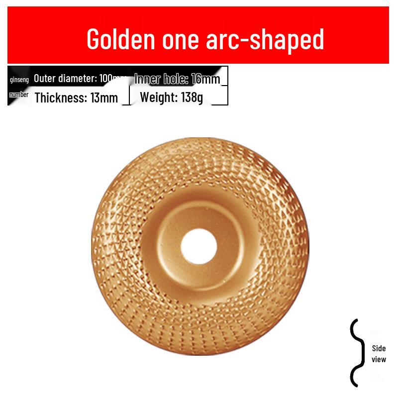 Woodworking Angle Grinder Burr Disc & Polishing Wheel Set