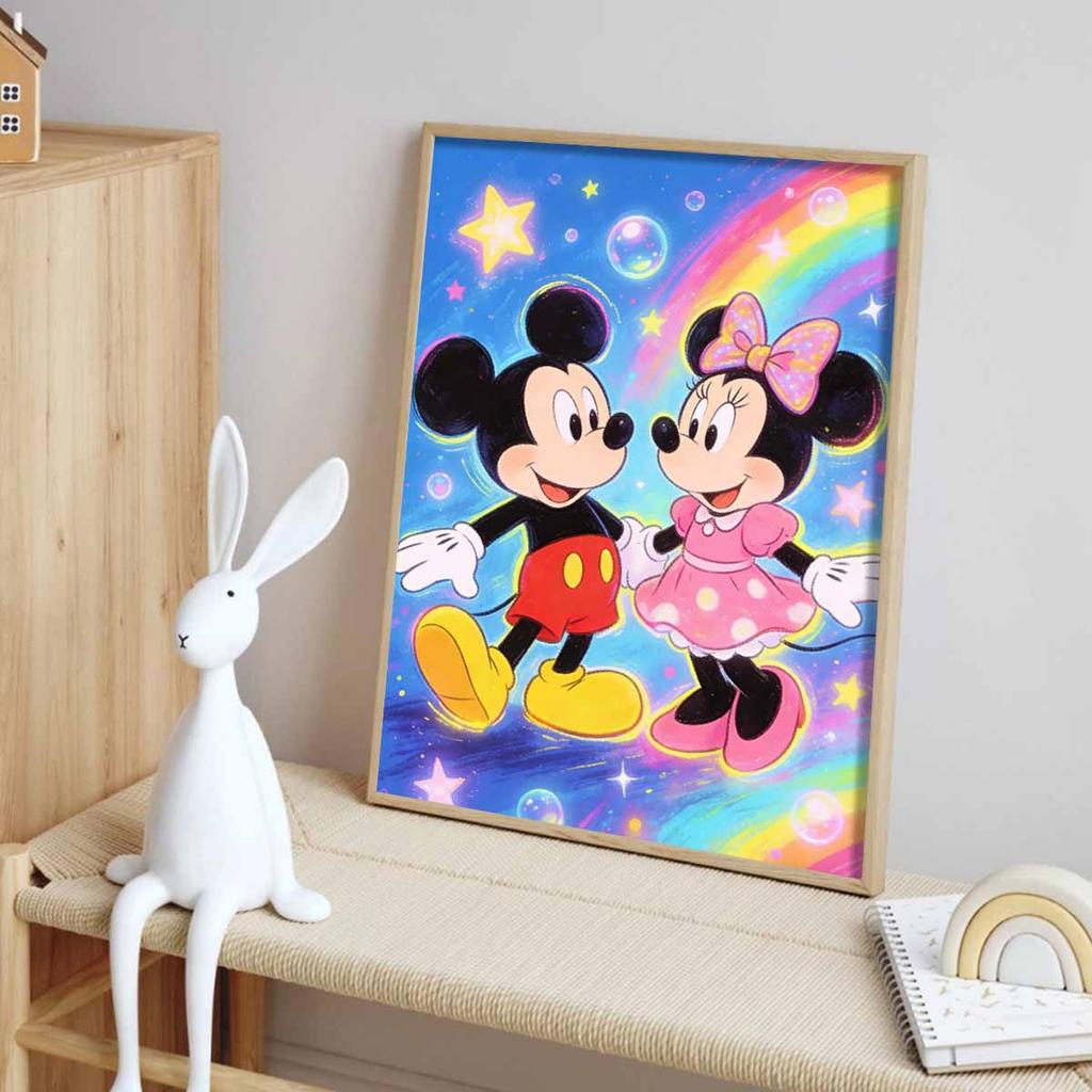 Disney Diamond Art Painting Kit Mickey Minnie Home Wall Decor Handmade Gift for Her