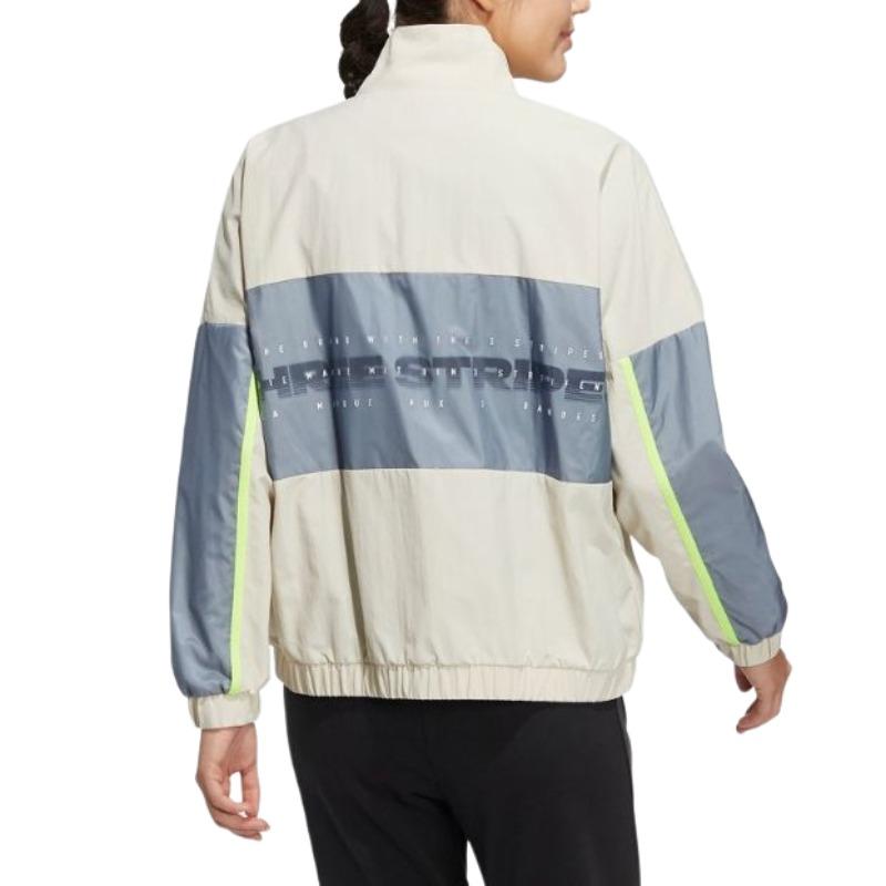 Adidas Jackets Women's Beige Stand Collar Moderate Other HM7444