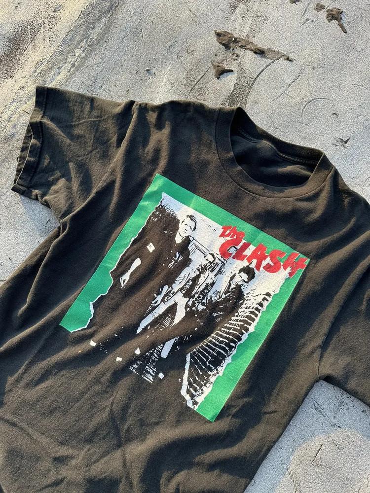 Винтажная Хлопковая Футболка Группы The Clash Унисекс Концертная S - 5XL BO051 Унисекс Футболка XXXL
