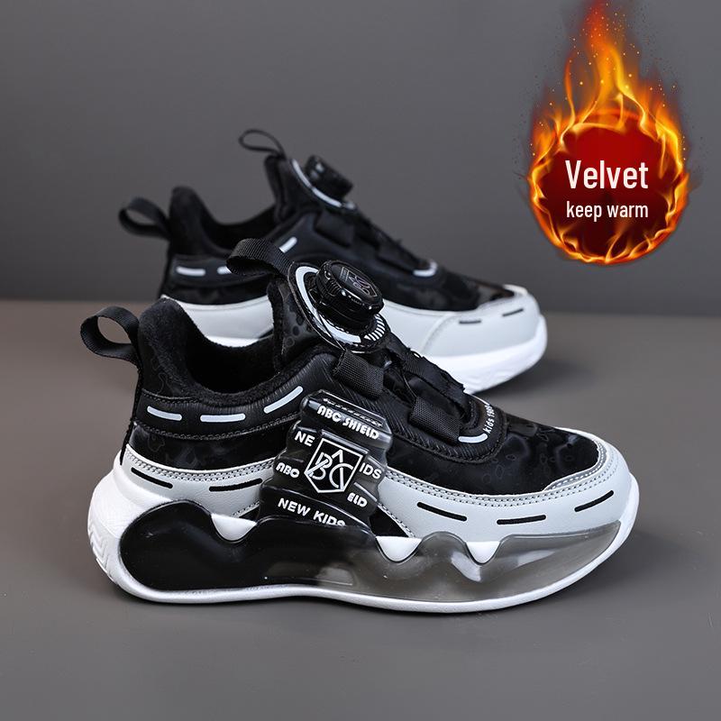 Men's Cotton-Lined Winter Sports Shoes, Rotating Buckle, Chunky Sneakers for Kids and Girls (2026).
