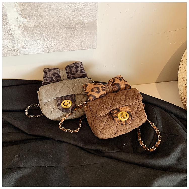 New women's bag, rhombus bow bag.