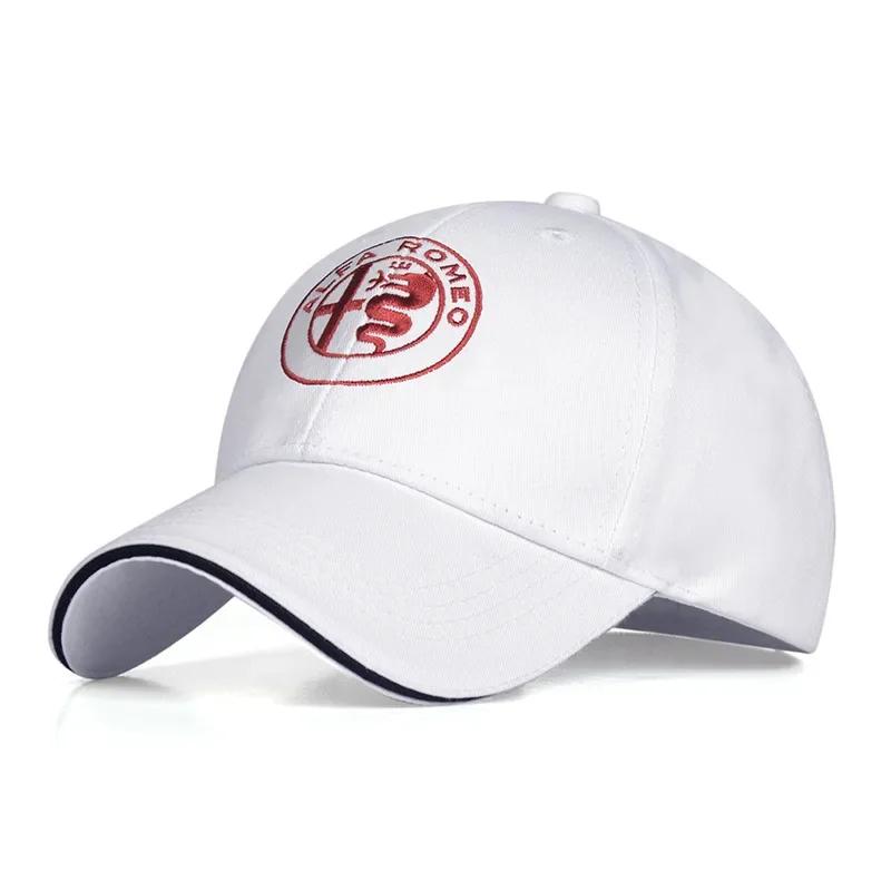 

For Alfa Romeo 2026 Hot Sticker For Alfa Romeo Giulietta GT 159 147 156 Mito Brera Giulia F1 Stelvio Fashion Baseball Hats Adjus білий