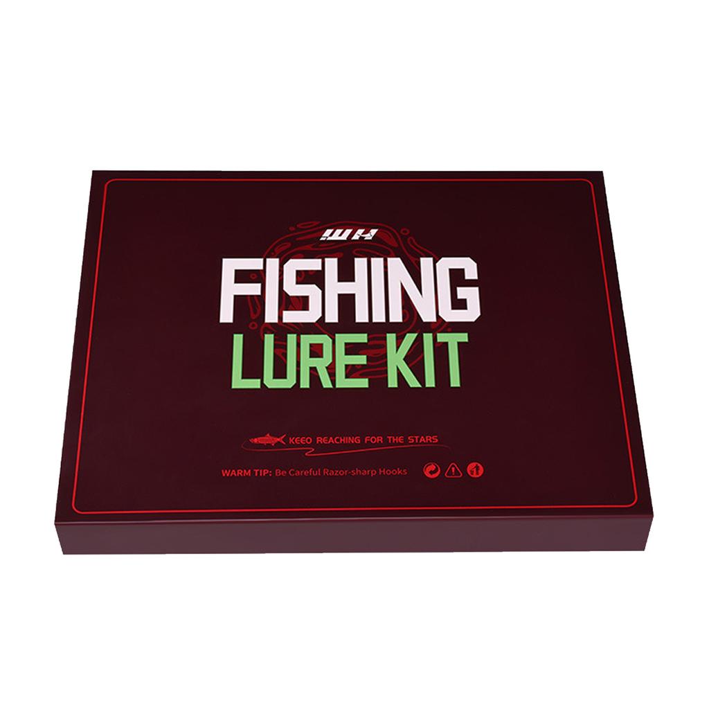 15Pcs Fishing Lure Kit ABS Plastic Lifelike Fish Tackle Gear Set Professional Tool