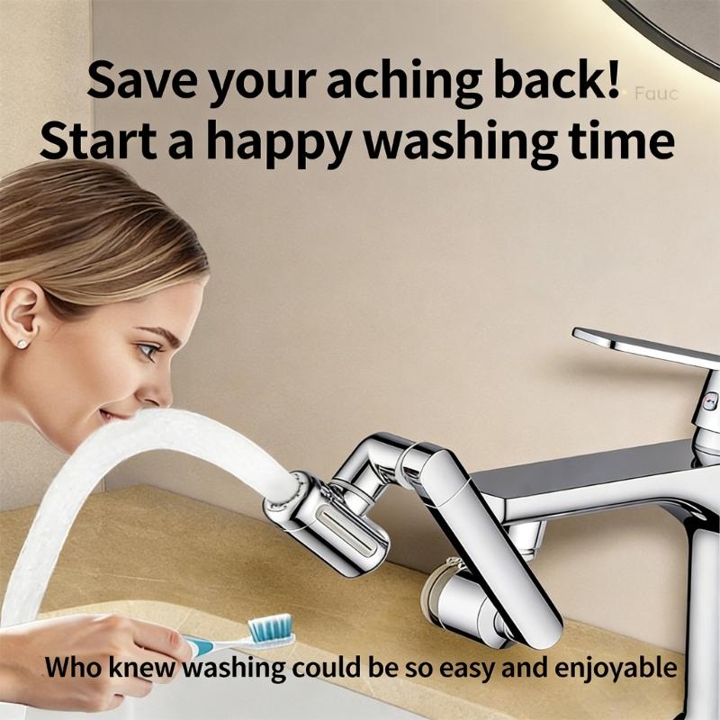 360 Degree Swivels Spouts With Regulable Arm Flexible Goosenecks Faucet Extenders for Sink Faucet Modern Bathroom