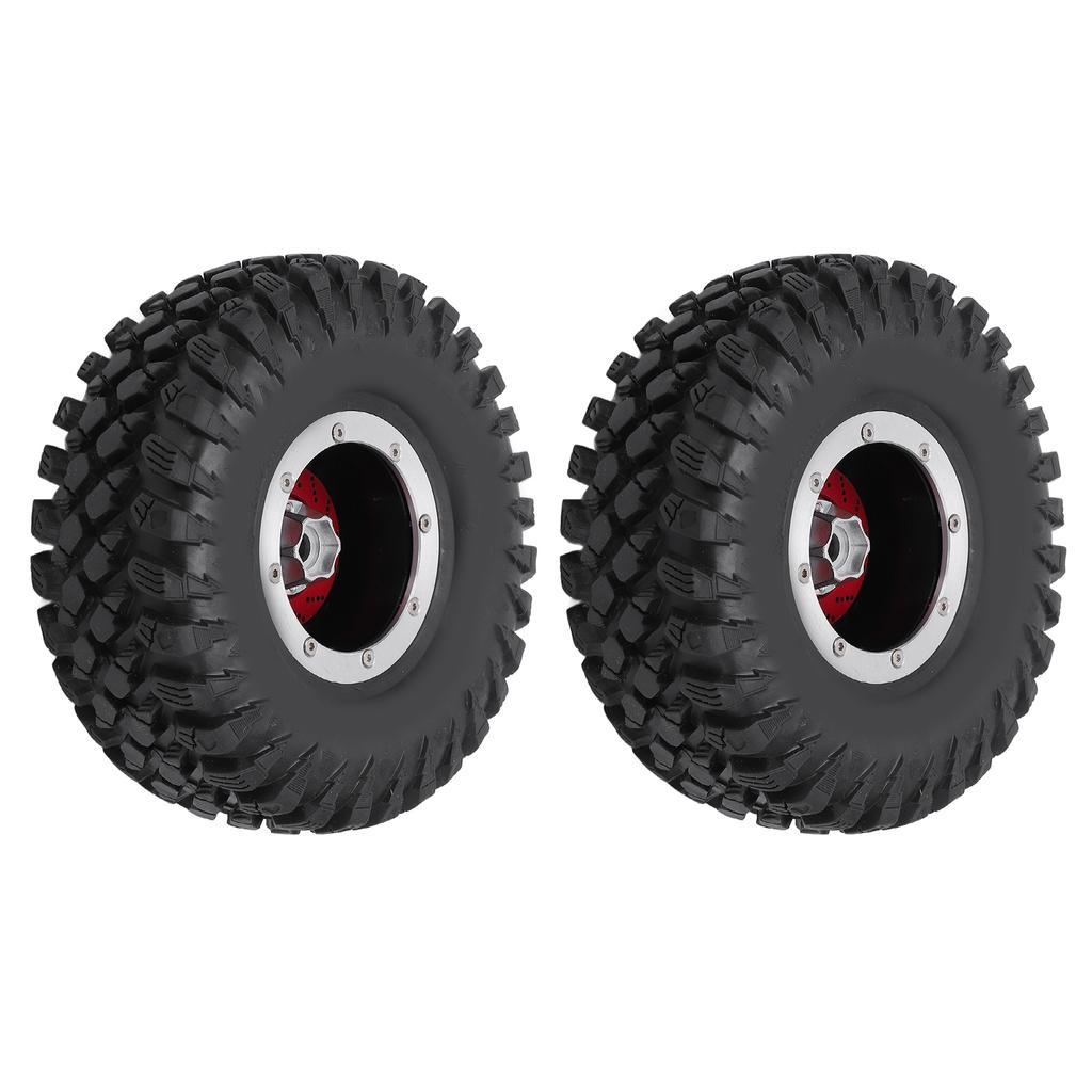 RC Tire 2.2 Inch   Rubber Alloy RC Car Wheel with Metal Wheel Hub RC Spare Upgrade Parts Accessory