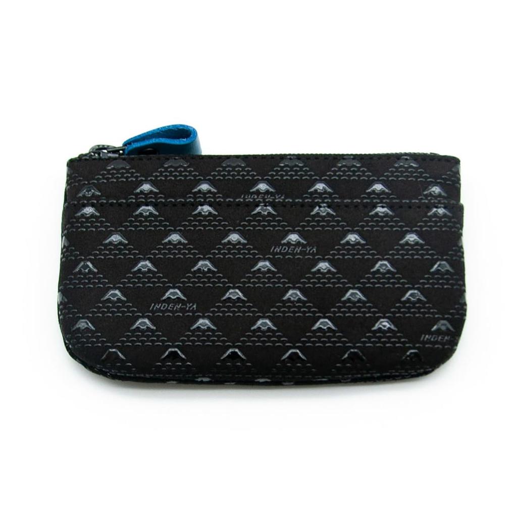 Inden-ya Inden Münzbörse mit Takane und Berg. Fuji Design, Traditionelle Handwerkskunst, Koshu Inden Hirschleder, Lackiert, Eigenmarke (Nein.