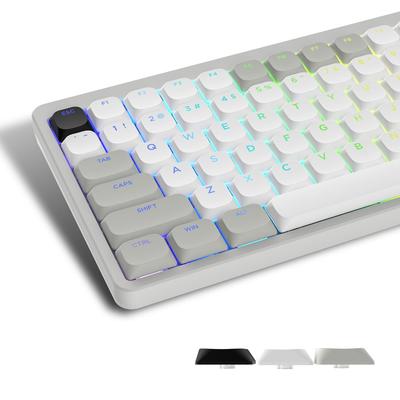 Keycaps 143 Teclas Womier Perfil Baixo PBT Keycaps Conjunto Completo para Teclado Cherry Gateron MX Switch 60% 65% 75% 100% Preto/Cinzento/Branco