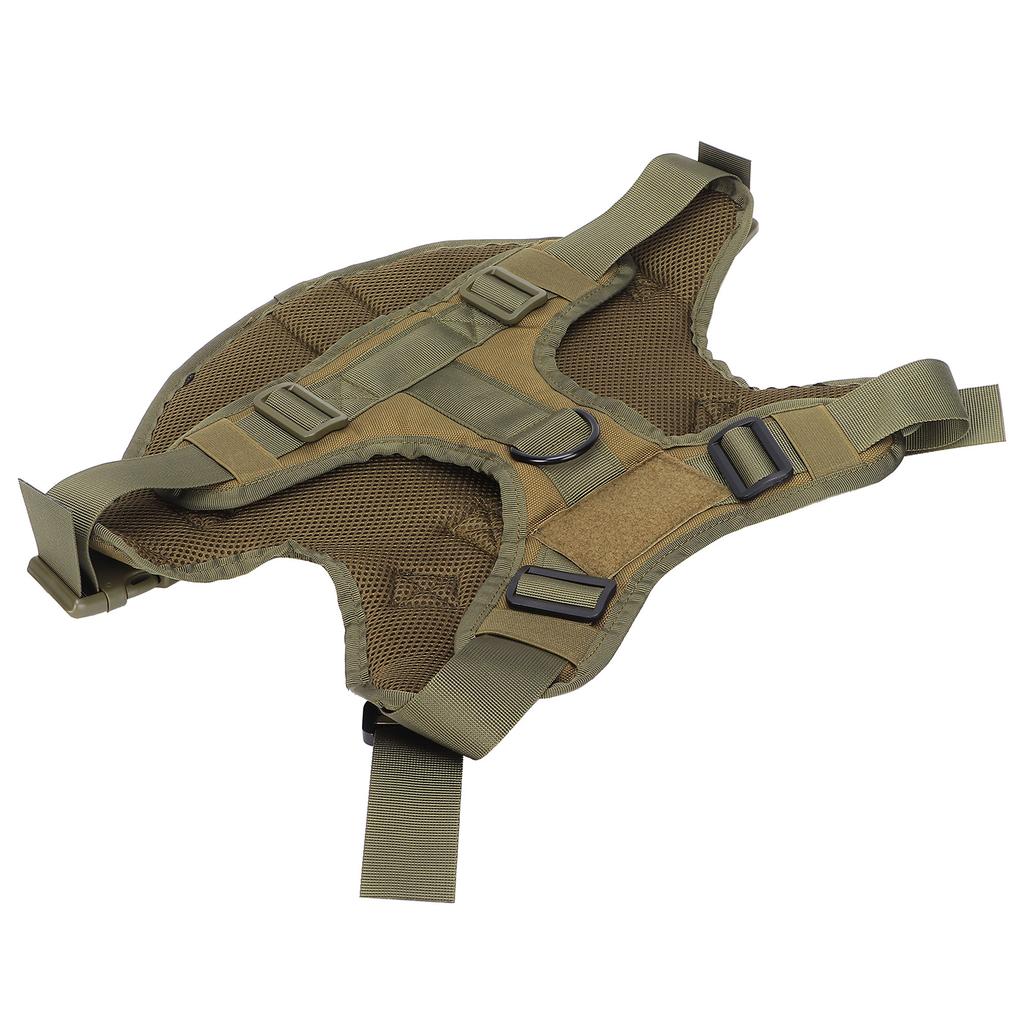 Pet Military Harness Chest Back Velvet Material Suitable for Large and MediumSized Dogs(L )