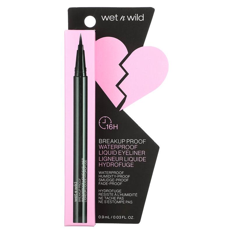 Breakup Proof, Waterproof Liquid Eyeliner, 1111509 Ultra Black, 0.03 Fl Oz (0.9 Ml)