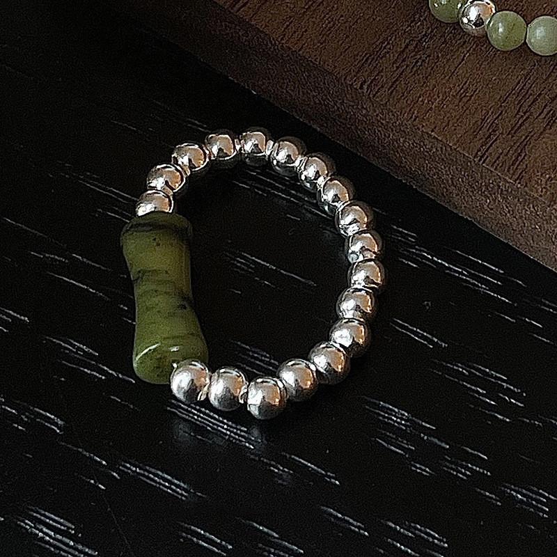 

Японское элегантное кольцо из бисера и драгоценных камней для женщин с уникальным дизайном и мягкой эластичной лентой