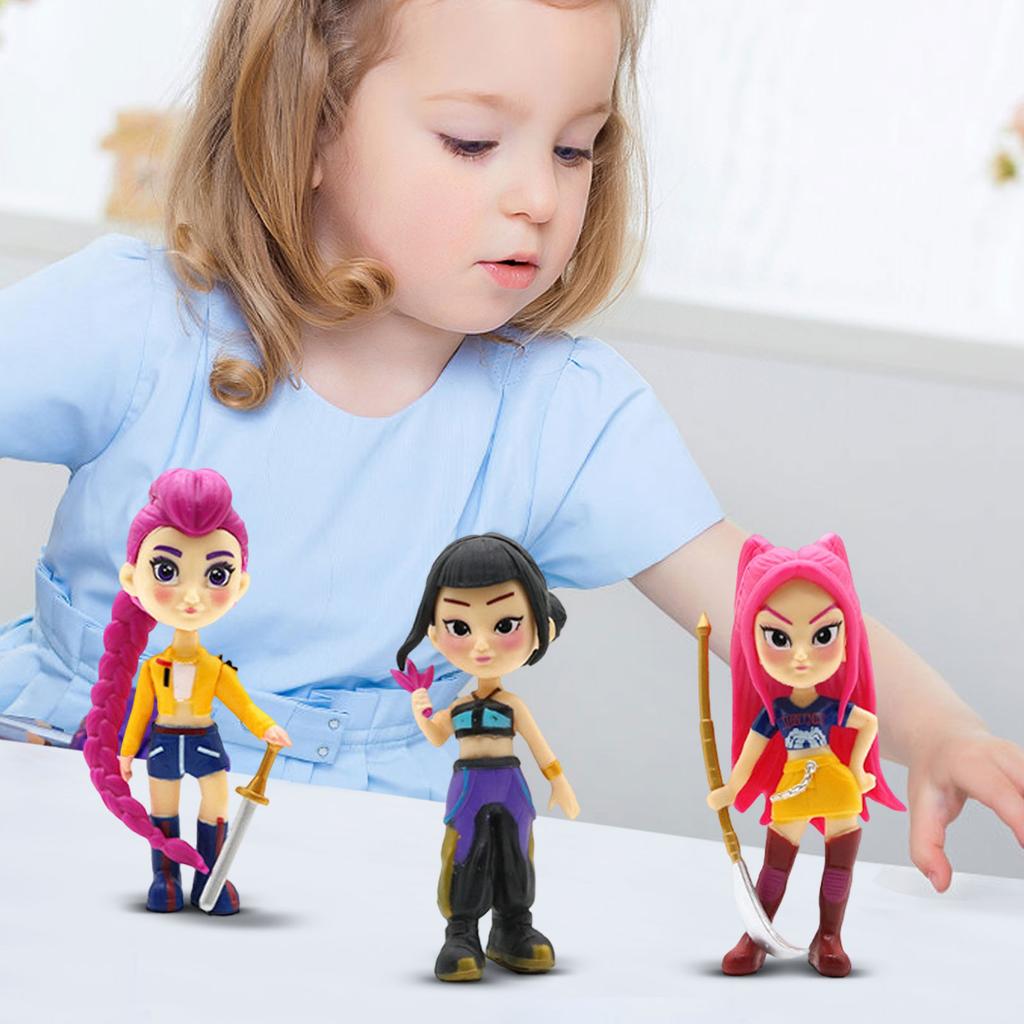 6-piece Doll Set, 4-inch Cute PVC Dolls, Fan Gift, Children's Gift, Home Decor