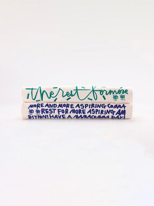 MMCM.D Face Towel Blue&Green ONE