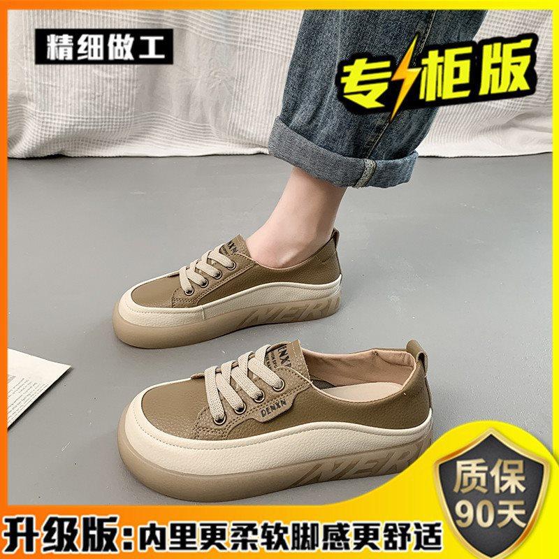 Маленькие белые туфли женские летние плоские ленивые мокасины повседневные универсальные — фото 9