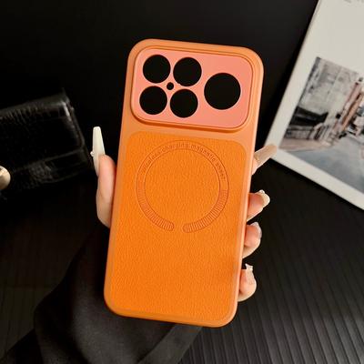 Business Lychee Leather Magnetic Phone Case for Xiaomi POCO F8 Pro F8 Ultra Wireless Charging Metal Camera Protector Back Cover