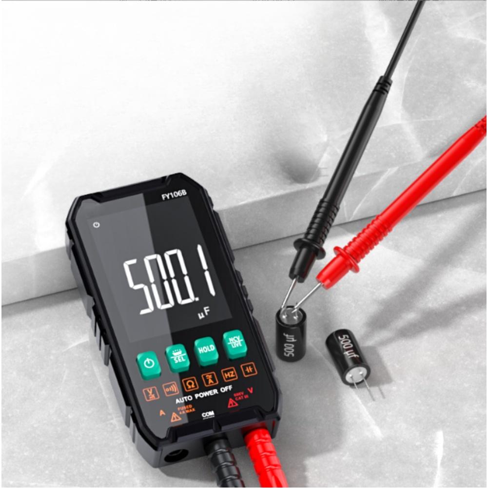 106B Ultra-dünnes digitales Multimeter Auto Manuelle Bereichswahl Spannung Strom Widerstand NCV-Erkennung Inklusive eines großen LCD-Bildschirms