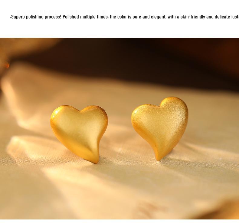 Boucles d'oreilles Banyan Tree Amour Irrégulier - Argent S925, Or Givré, Bijoux d'oreille d'été haut de gamme pour femmes