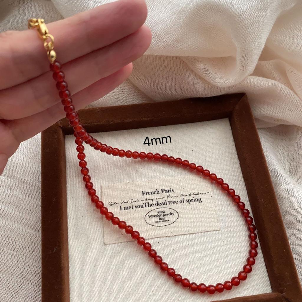 Versatile Necklace, Super Bright Pearl Neck Chain, French Unique Retro Mini Summer Light Luxury Niche