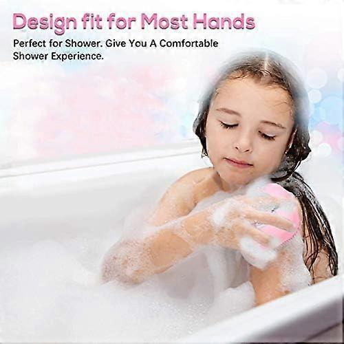 85x80x55mm Silicone Exfoliating Brushes & Body Scrubber with Soap Dispenser for Shower, Enhancer Blood Circulation&Deep Cleansing Bath Loofah for Babi
