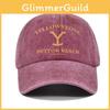 Yellow Stone Letter Embroidery Cotton Baseball Cap With Yellowstone Theme And Adjustable Fit For Men And Women