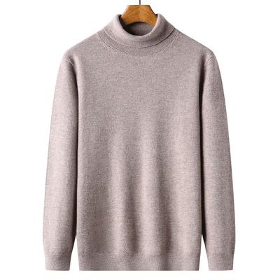 Herren 100% Reine Wolle Dick Rollkragenpullover