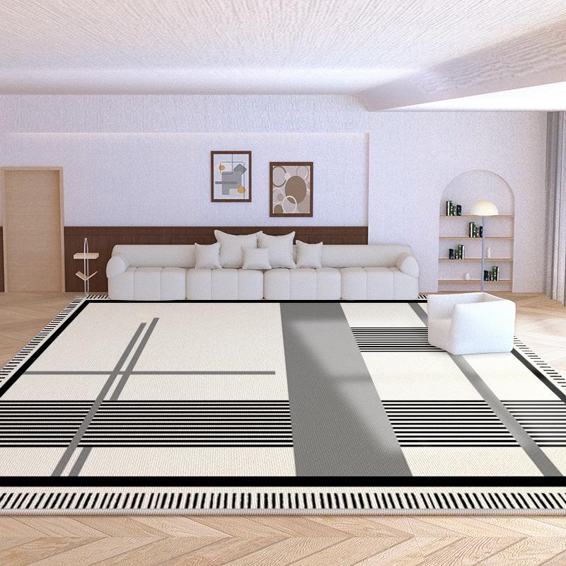 

2024 Роскошный водонепроницаемый бархатный ковер для гостиной из петлевого бархата - моющийся, не требующий стирки напольный коврик для журнального столика 80x120 cm