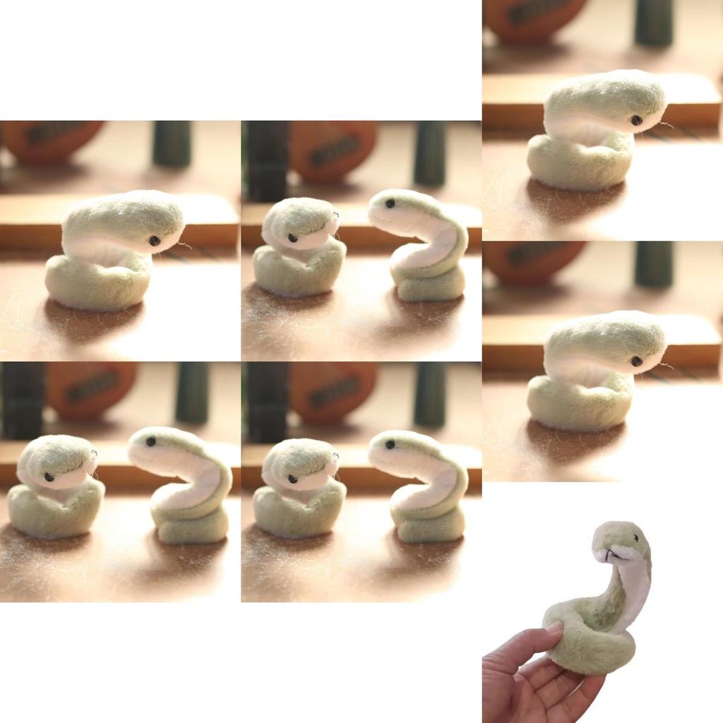 Cute Snake Plush Toy Keychain With Soft Short Plush For Bag Decor And Gift