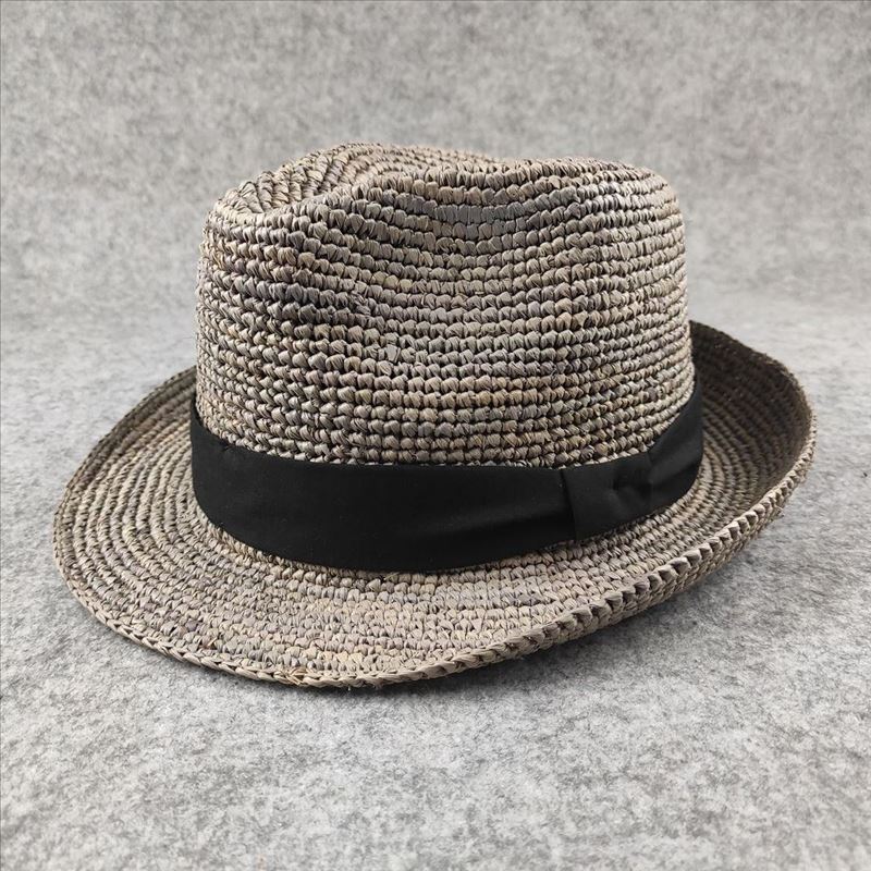 Lafite Top Hat Casual Fashion Jazz Hat Big Brim Big Head Straw Hat Couple Women's Hat Men's Hat Fashion Versatile