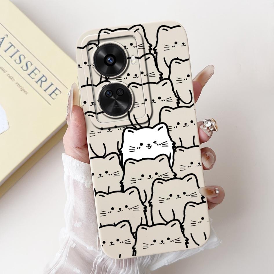 Für Huawei nova 12 SE 2024 Hülle BNE-LX1 Stoßfeste Abdeckung Niedlicher Astronauten-Cartoon Mattes Funda auf Huawei Nova12 SE Quadratischer Schutz