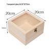 In-Stock Wooden Box with Glass Lid: Transparent Insect Display, Mining Ore, & Children's Gift Box